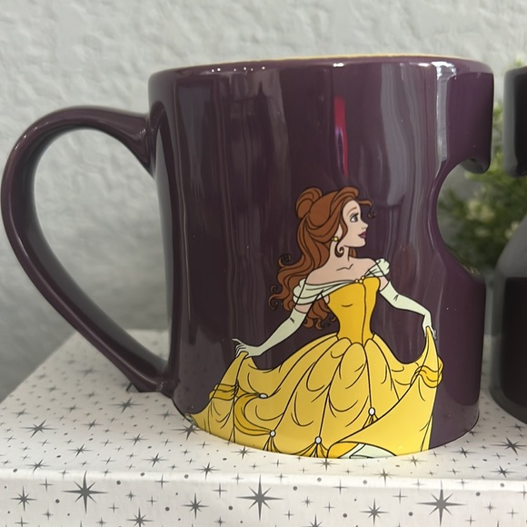 NWT Set of 2 Mug Belle and the Beast original Disney - Picture 5 of 8